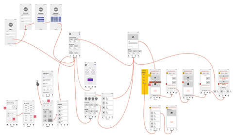 wireframes of Aardvark Accessibility app